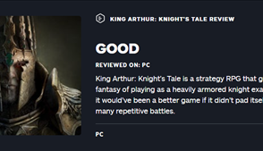 漆黑战略RPG《亚瑟王：骑士传说》IGN 7分 瑜不掩瑕