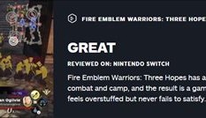 《火焰纹章无双：风花雪月》IGN 8分 机制上尊重原作