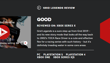 EA《超级房车赛：传奇》IGN 7分 较前作有显著发展
