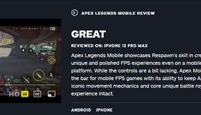 《Apex英豪手游》IGN 8分 职业标杆之一，制造精巧